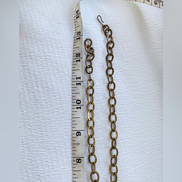 RAFAEL Signed 1970's Brass Pendant Necklace - Picture 5 of 7